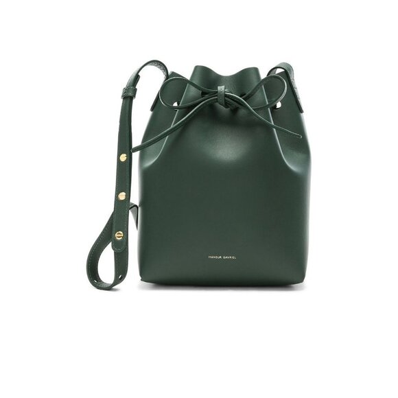 MANSUR GAVRIEL Mini Bucket Bag Moss Womens Size OS - Picture 1 of 14